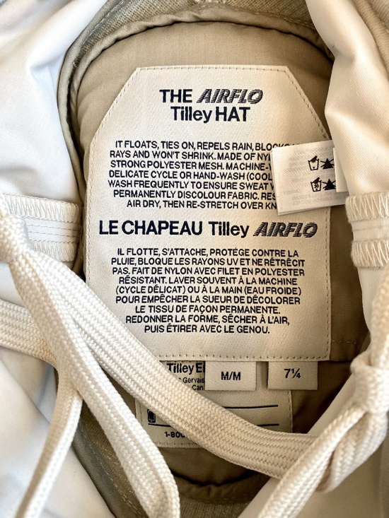 Tilley Airflo Le Chapeau Hat 7 1/4 M - Never Worn main image 5